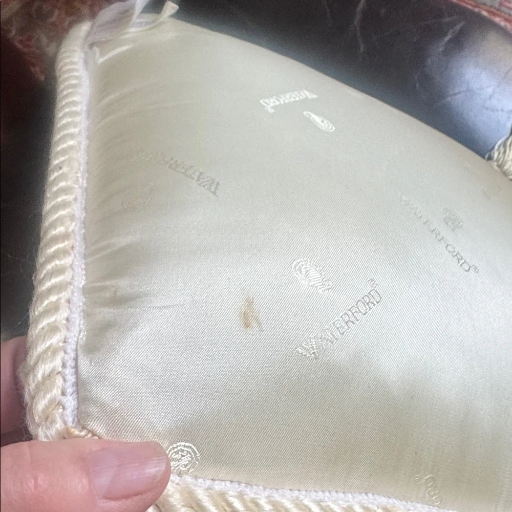 Waterford embroidered pillow with tassels